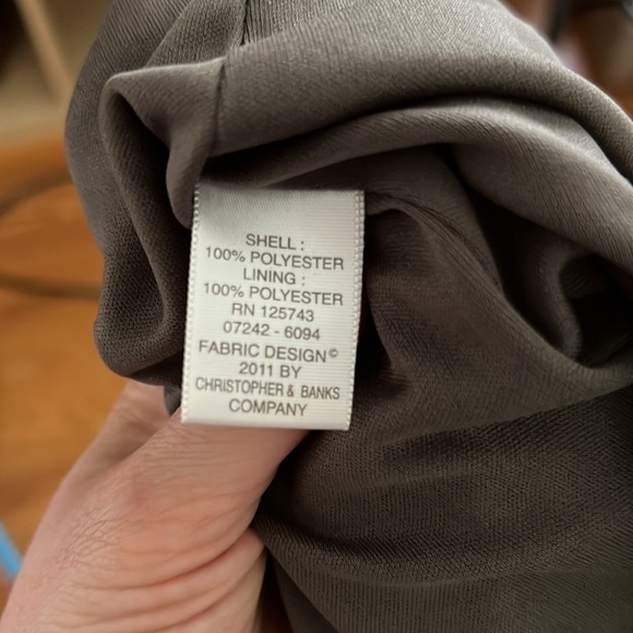 Christopher & Banks Smock Waist Lined Skirt Sz M - Picture 8 of 8